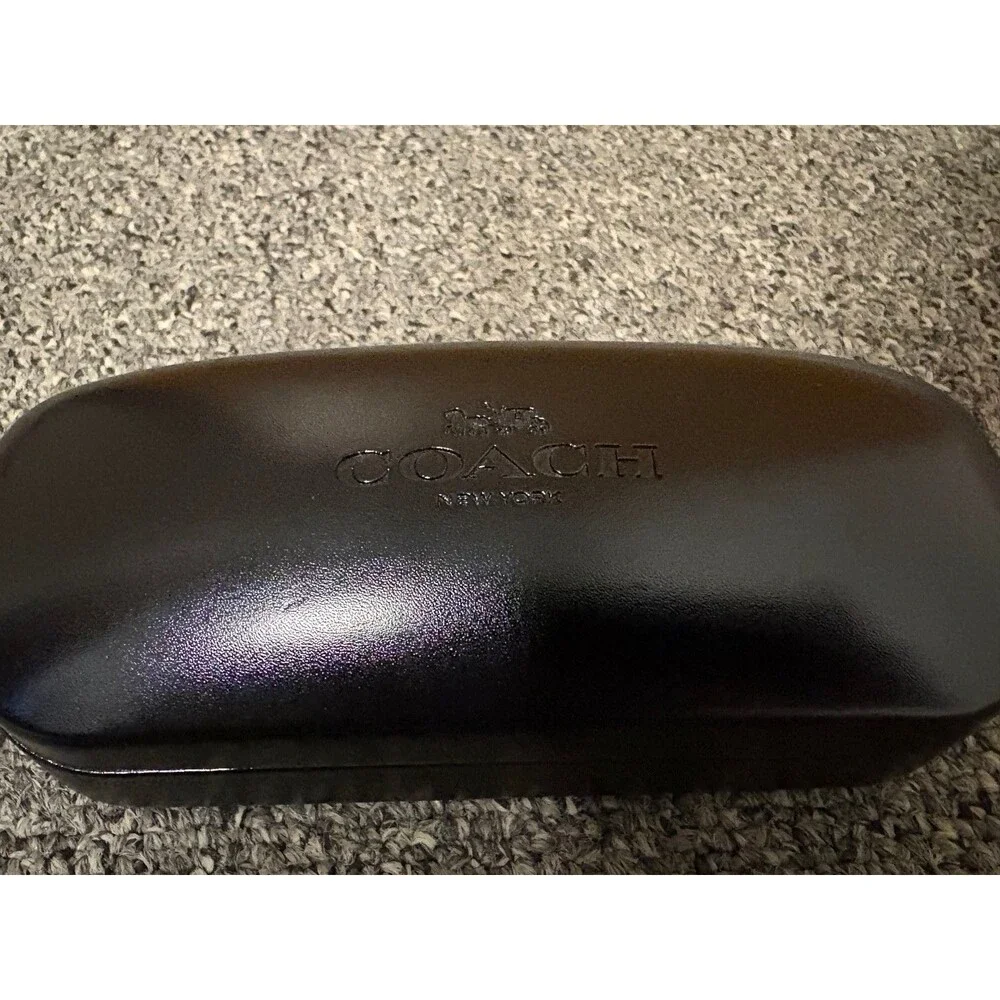 Coach New York Black Hard Clamshell Eyeglasses Sunglasses Case Only Authentic